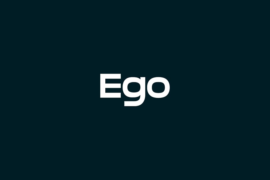 Przykładowa czcionka Ego #1